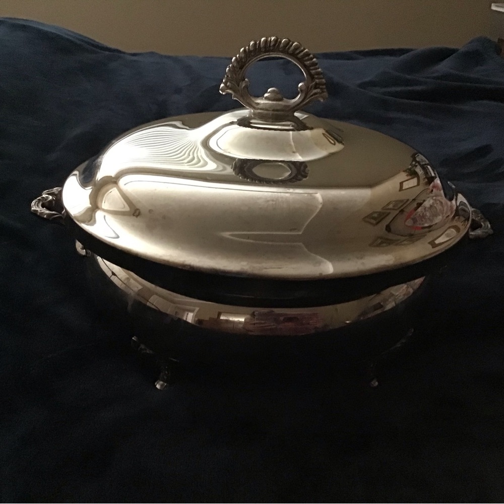Elegant Silver Covered Dish